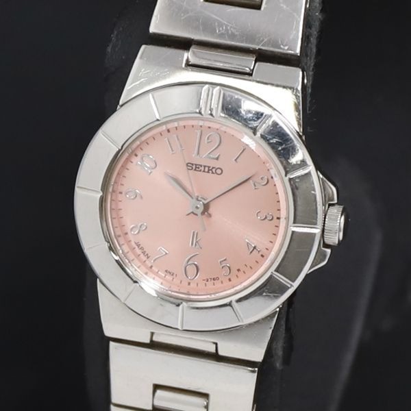 Seiko Lucia 4N21-1130 Pink Dial Ladies Quartz Watch Pre-Owned