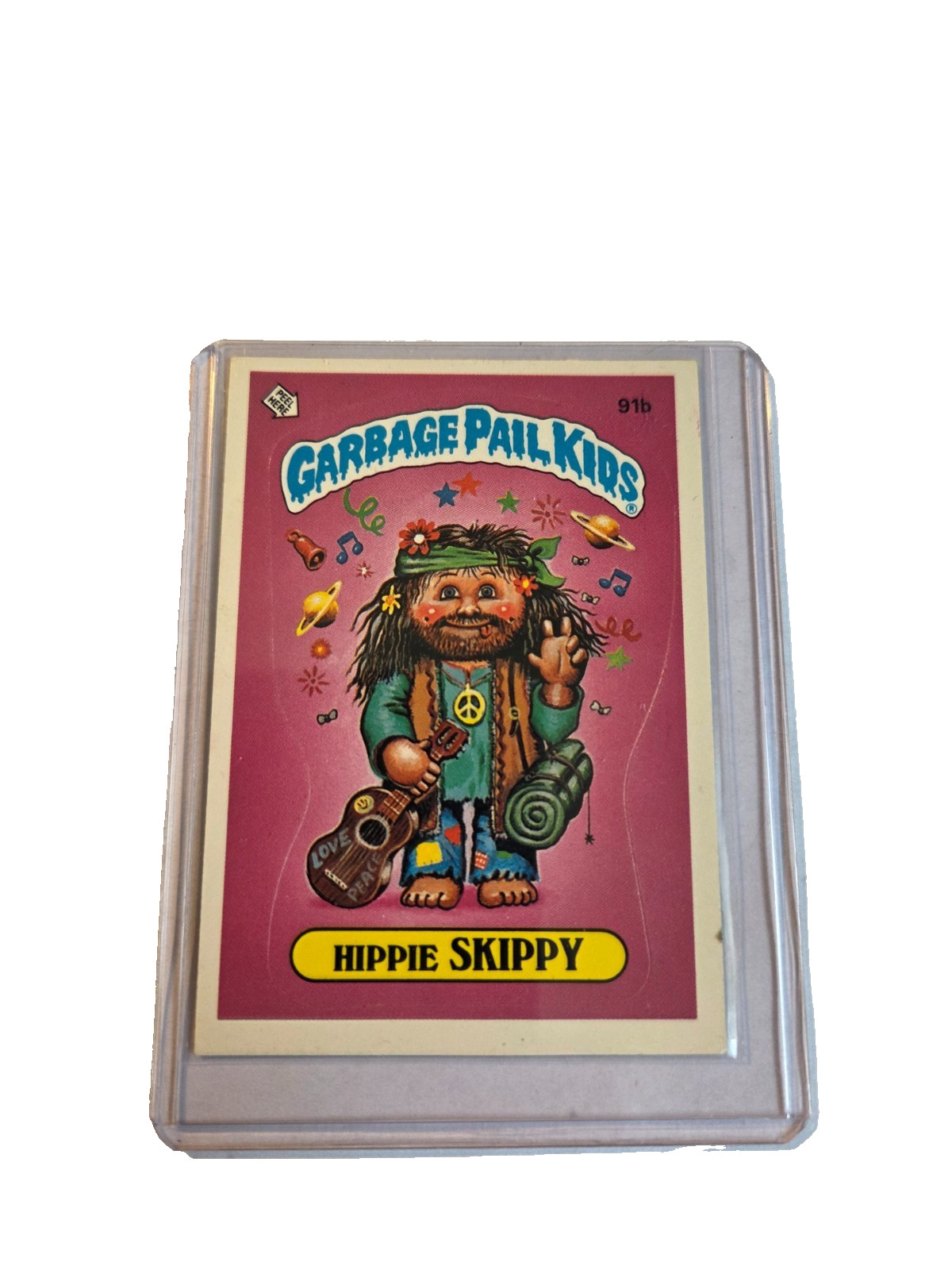 Hippie SKIPPY #91b 1986 Garbage Pail Kids trading card — raw and PSA graded price guide