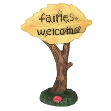 1176 - 3" Color Sign - Fairies Welcome 14-20 