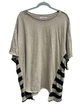 WE THE FREE Genius Tee Oversized Boxy Short Sleeve Slub Knit Beach Grunge Medium