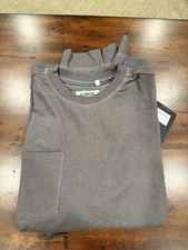 New Linksoul Double-Knit Pocket Crewneck Sweatshirt Golf Mink Medium