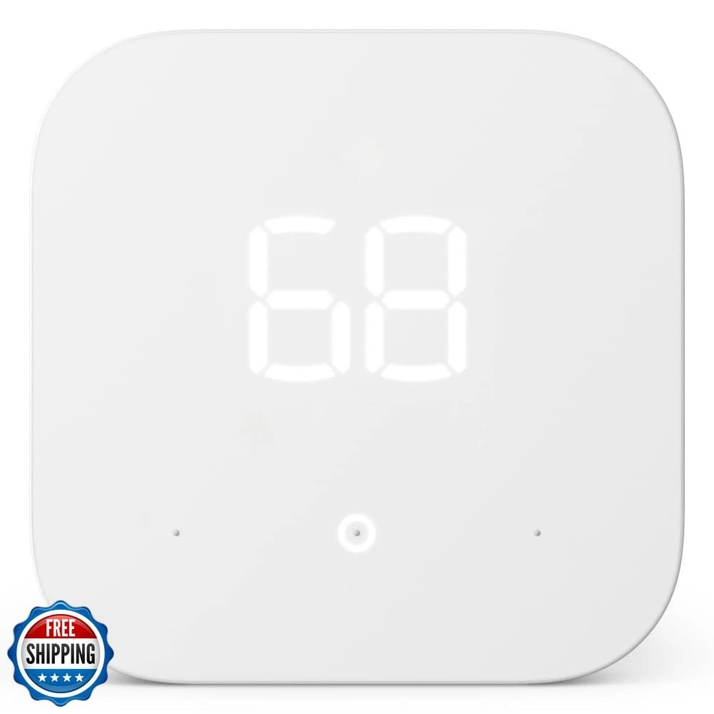 Amazon Smart Thermostat – Save money and energy - Works with Alexa and Ring -