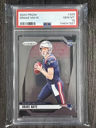 2024 Panini Prizm - Rookies Drake Maye #329 (RC) PSA 10