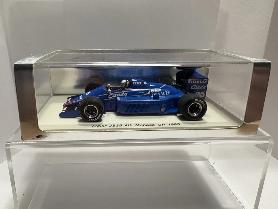 spark 1/43 Ligier JS25 4ème GP de Monaco 1985 #25 Andrea De Cesaris - Photo 2/4