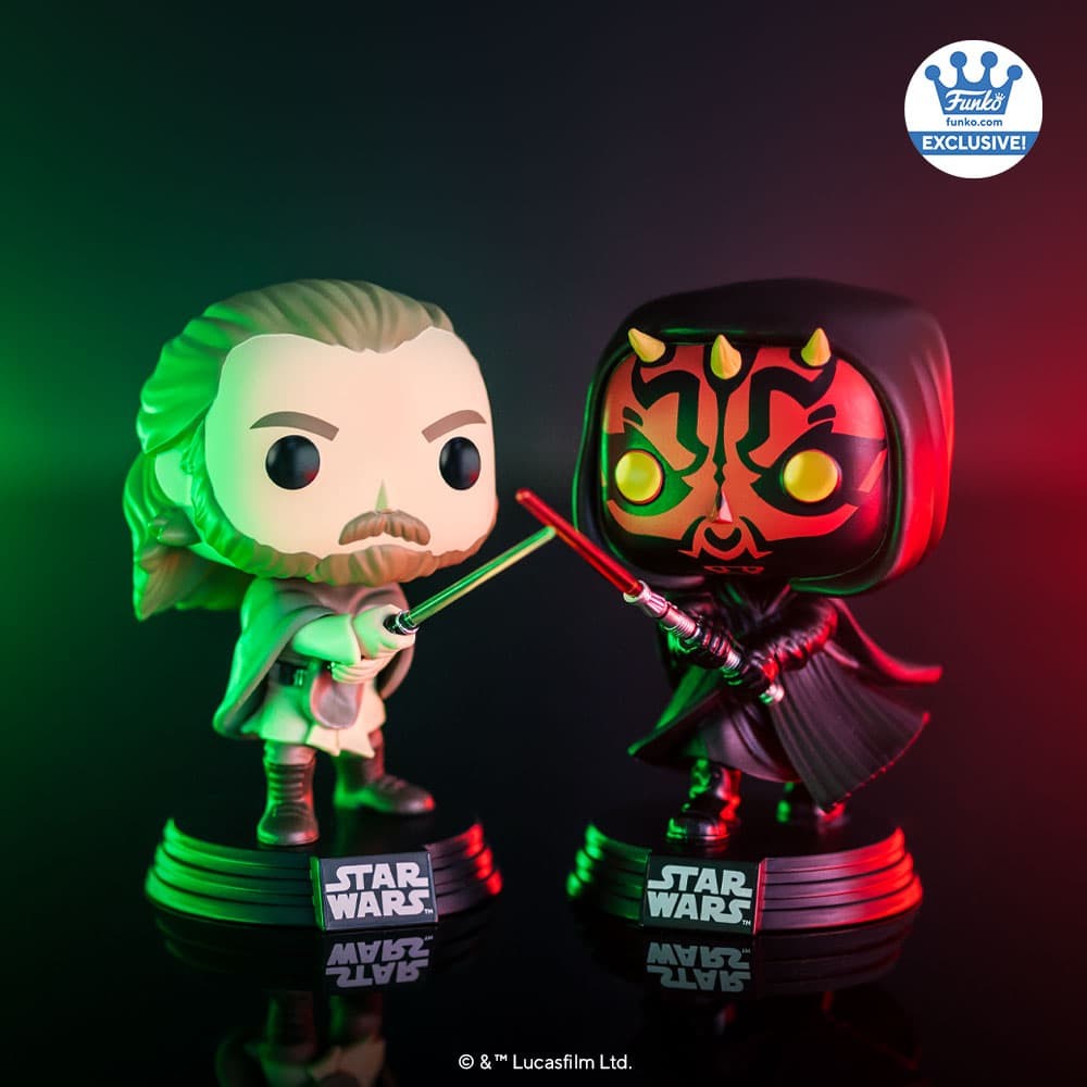 Funko Pop! Qui-Gon Jinn vs. Darth Maul 2-Pack Star Wars