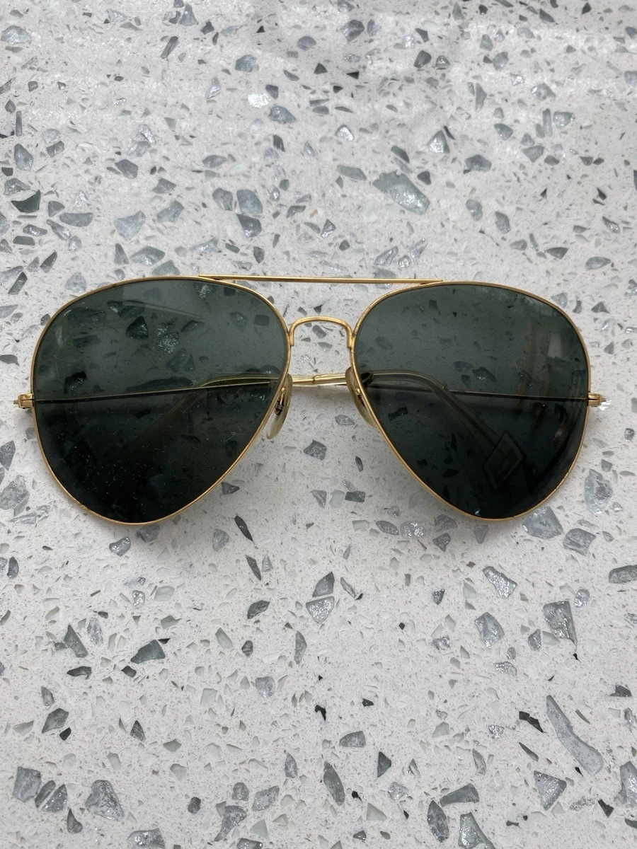 Ray-Ban Gold 1980s Vintage Sunglasses for sale | eBay