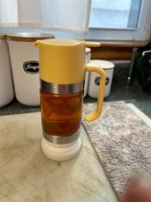 10.65 oz. No Drip Glass Honey Dispenser Jar Honey Dripper w/ Handle
