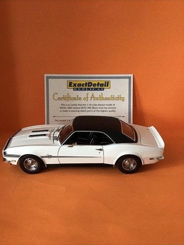 1/18 Scale EXACT DETAIL 1968 CAMARO RS SS 396 Black Vinyl Top - Picture 4 of 11