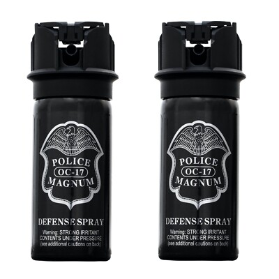 #ad #ad Pepper Spray Police Magnum 2 Pack 2oz Flip Top FOG Defense Security Protection $16.99