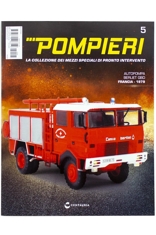 CENTAURIA MODELLISMO POMPIERI AUTOPOMPA BERLIET GBD FRANCIA 1979 1:43 5° USCITA - Immagine 2 di 3