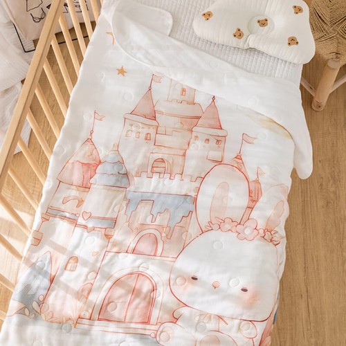 Baby Cotton Bath Towel Super Soft and Warm Girl's Cute Rabbit Gift Blanket 1 PC - Picture 9 of 10