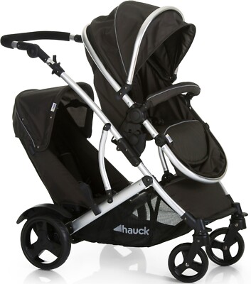 Hauck Geschwister Kinderwagen Duett 2 / Buggy für 2 Kinder / Sitz Oben Umbaubar