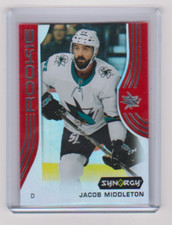 2019 2019-20 UPPER DECK SYNERGY JACOB MIDDLETON ROOKIE RED 58 SAN JOSE SHARKS