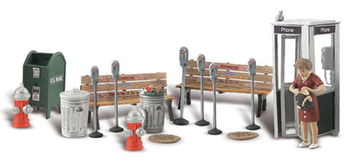 Woodland Scenics 2764 O Escala Scenic Acentos (R) Calle Accesorios Pkg (18) | Zustand: Nuevo