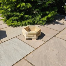 Small Hexagonal Planter - Pressure Treated Softwood (175mm Height)