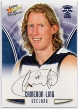 2009 SELECT AFL CHAMPIONS GOLD FOIL SIGNATURE - FS26 Cameron LING (GEELONG)