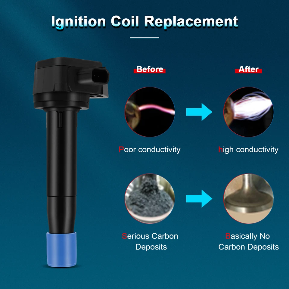 6 Ignition Coil Pack For 2009-2012 Honda Ridgeline Pilot Accord V6 3.5L UF603 - Image 2 of 4