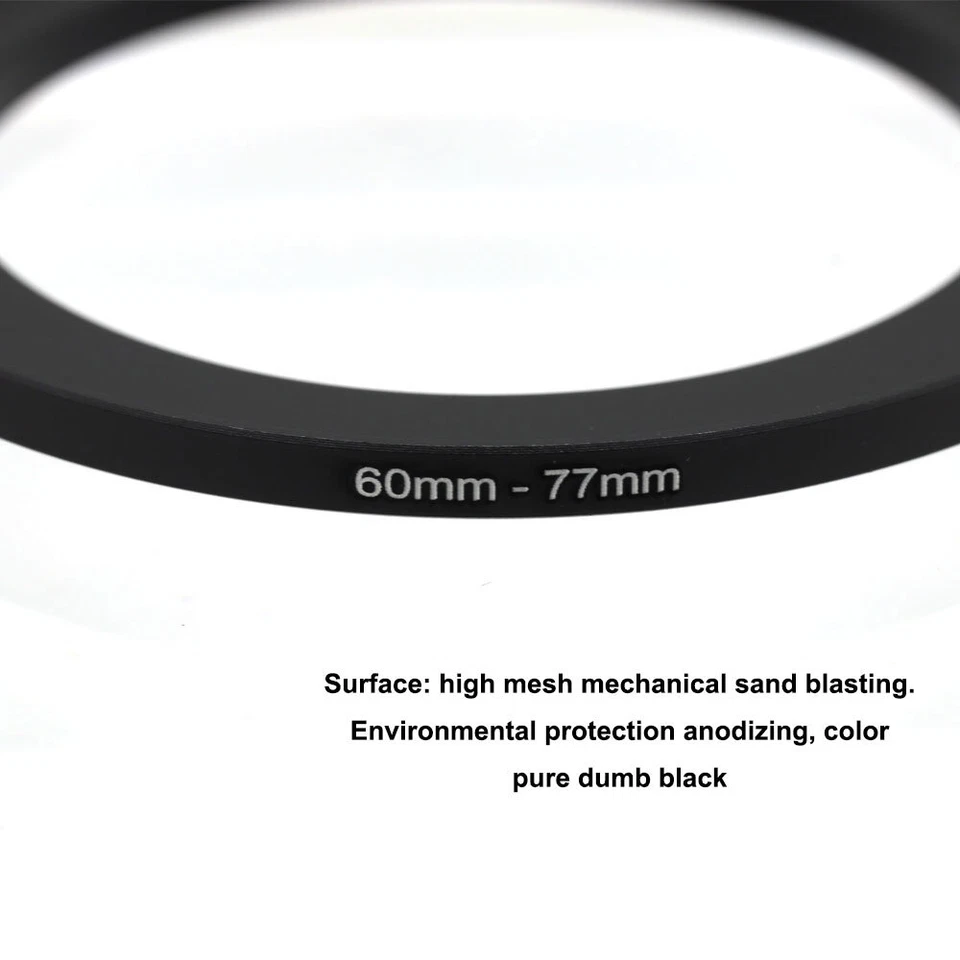 60mm-37/40/43/55/62/67/72/77mm Step-Up/Step-Down Ring Lens Adapter Filter Ring - Image 2 of 4