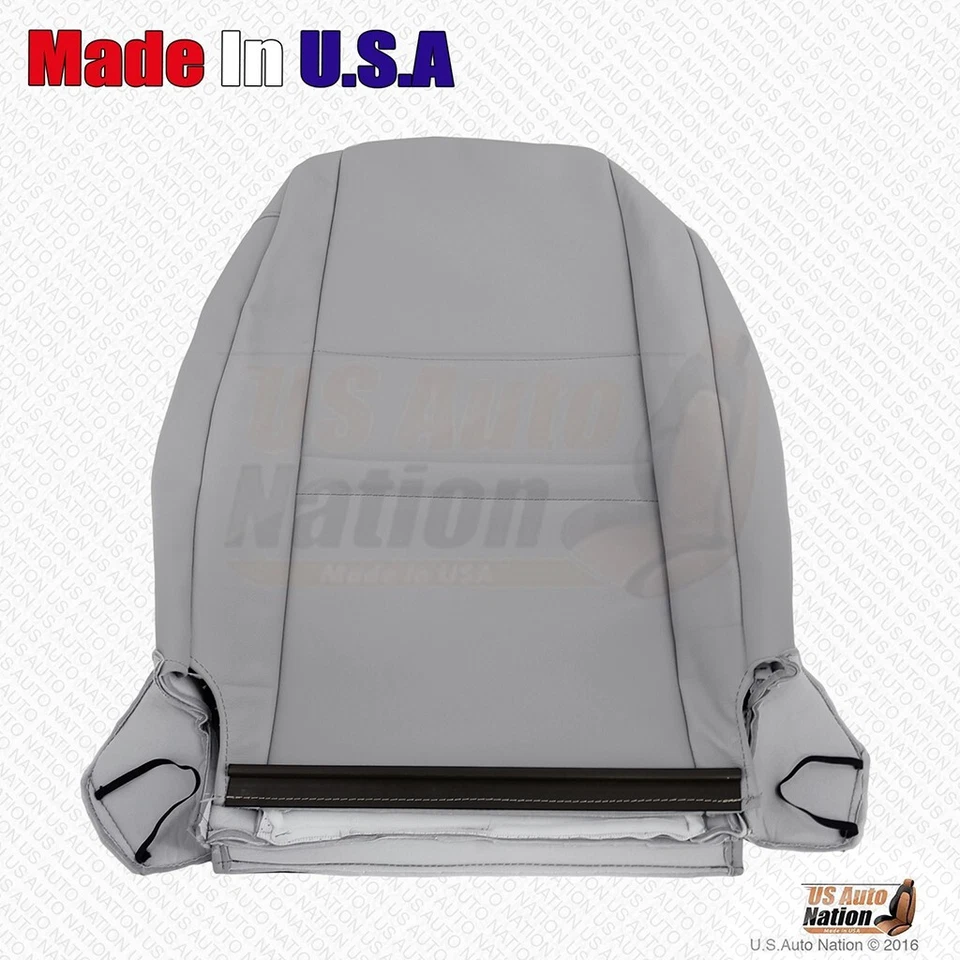 Volkswagen Jetta 2008 2009 2010 parte inferior y superior del conductor cubierta de vinilo perforada gris Foto 3 de 4