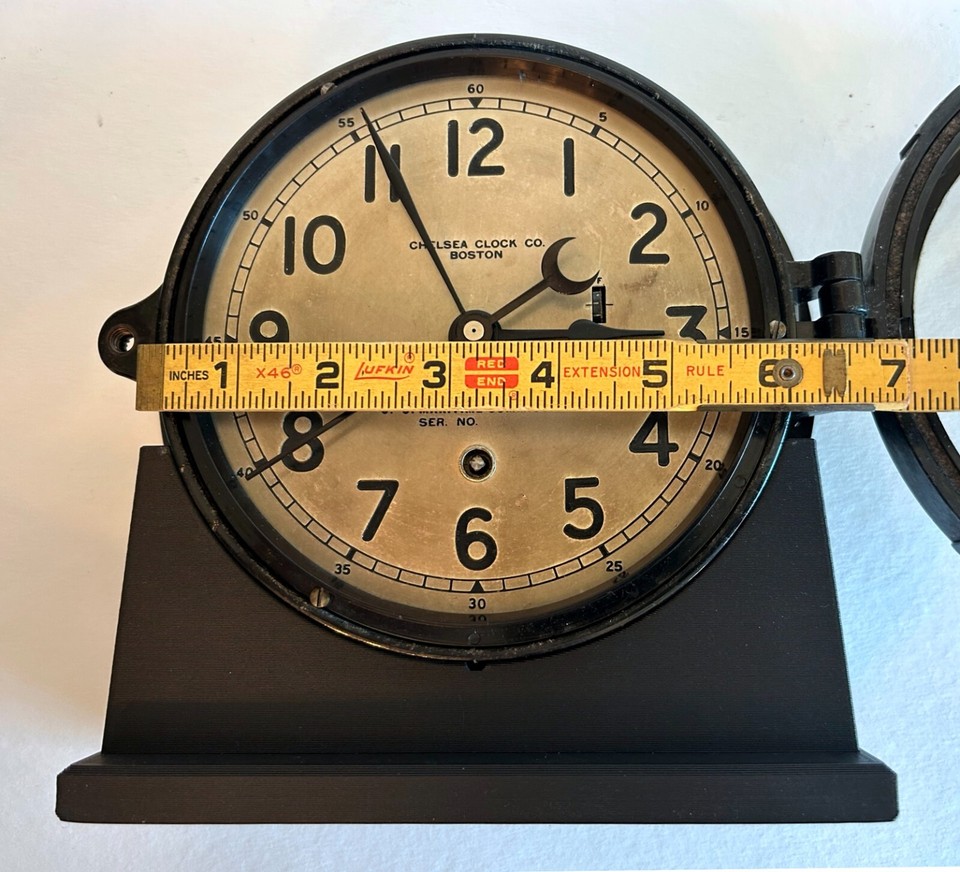 Clock Base for Chelsea Navy Bakelite 6-1/4