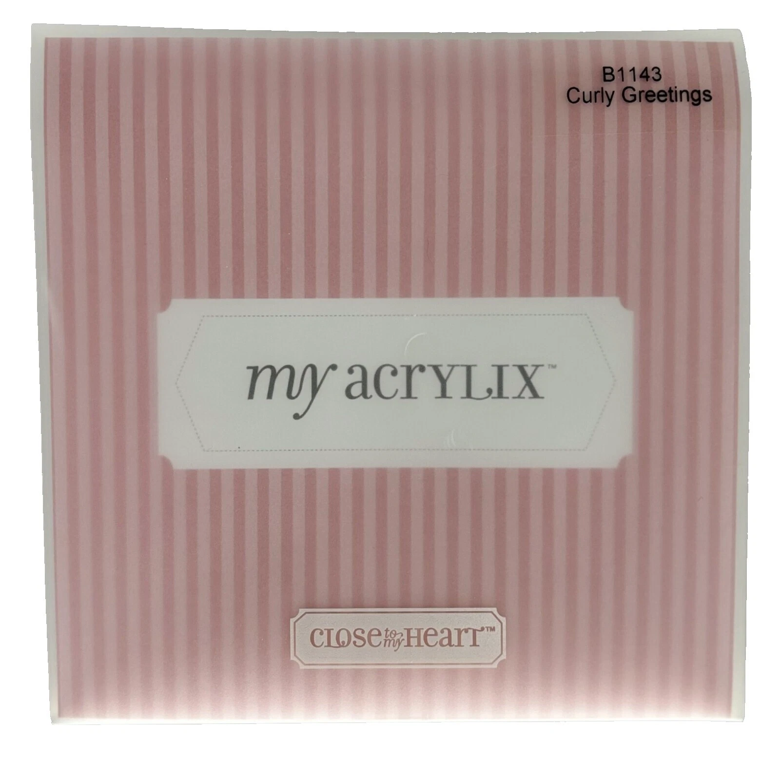 Close To My Heart Acrílico Sellos de arte palabras y frases