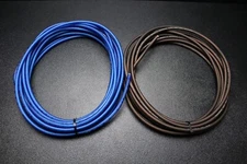 8 GAUGE AWG WIRE 50 FT BLUE 50FT BLACK POWER AUTOMOTIVE STRANDED PRIMARY PS