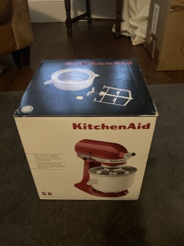 KitchenAid 5KICA0WH Eismaschine Ständer Mixer Aufsatz VERPACKT - neu & unbenutzt - Bild 1 von 4
