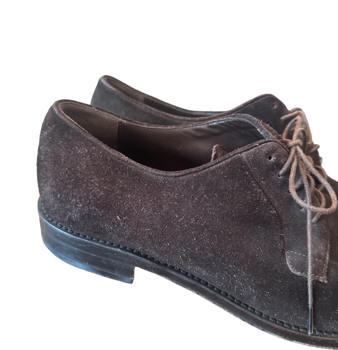 【関税&送料込】Salvatore Ferragamo Dark Brown Suede Shoulde 00s SALVATORE FERRAGAMO Dark Brown Suede Leather Shoes