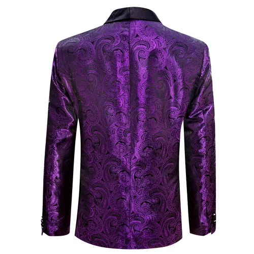 Para Hombres Floral Esmoquin Cena Chaqueta Calce Regular Chal Solapa Paisley Baile de graduación Fiesta Traje - Imagen 225 de 236