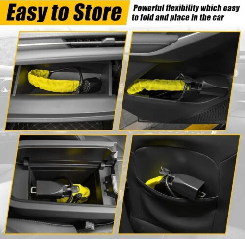 Universal Car Van Interior Steering Wheel Lock Club Twin Hooks Anti Theft Truck - Picture 11 of 12