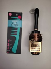 Conair Copper Collection Quick Blow Dry Round Vented Hair Brush 86258 / Comb