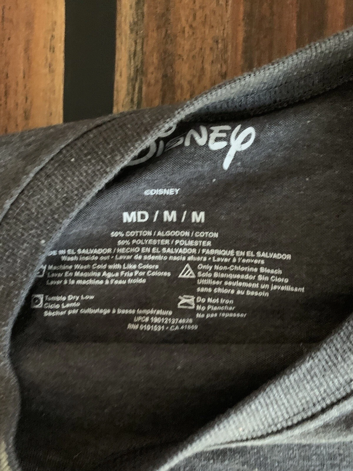 Disney Mickey Mouse Crop Top T Shirt. Women’s Size Medium. Grey