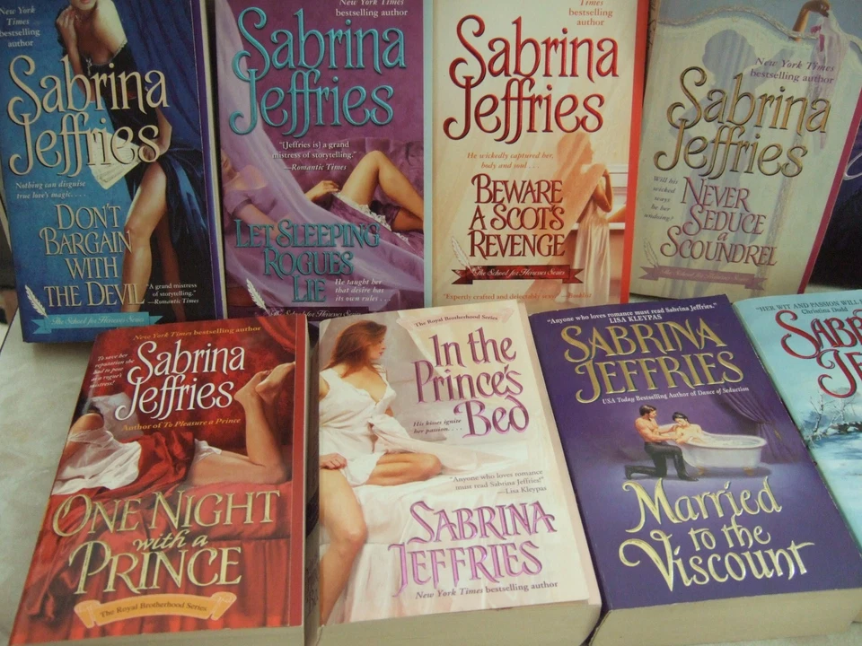 Lot of 11 Sabrina Jeffries Romance Books  Novels Bestselling Mixed Series - Imagem 4 de 4