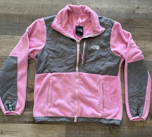 The North Face Damen Medium Full Zip Denali Polartec Fleecejacke pink/grau