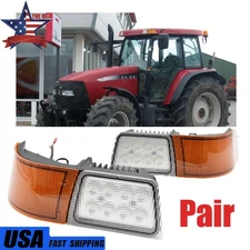 LED Amber Front Cab Light For Case IH MXM Series Maxxum MXM120 MXM130 MXM140 2x