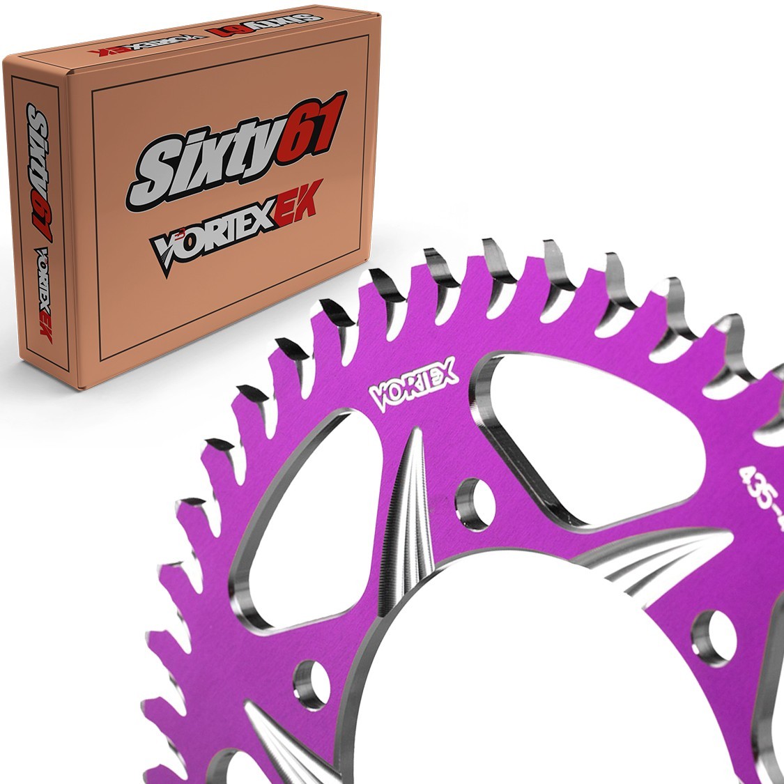 ZX10R Rear Sprocket 2004-2026 Vortex 520 34-66T Kawasaki Aluminum