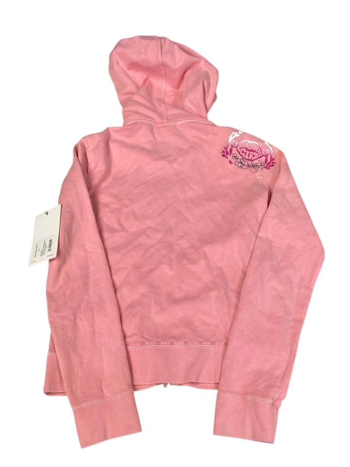 Sudadera con Capucha Rip Curl De Colección Para Mujer Talla Mediana Rosa Cremallera Completa Y2K Ropa de Surf NUEVA Foto 2 de 4