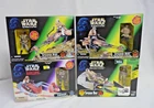Lot of 4 - 1996 - 1997 STAR WARS POTF & SOTE Power Racing Speeder Bikes