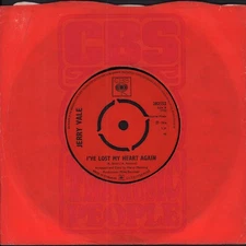 Jerry Vale I've Lost My Heart Again 7" vinyl UK Cbs 1966 4 prong label design in