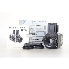Hasselblad 501 CM Macchina Fotografica + Planar CB 2,8/80 T + Magazin A-12N Nero