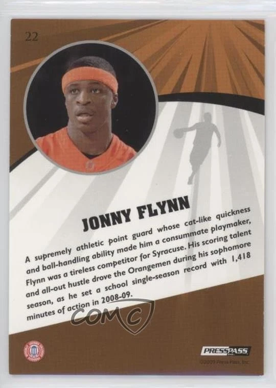 2009 Press Pass Fusion Bronze /150 Jonny Flynn #22 Rookie RC - Image 2 of 2