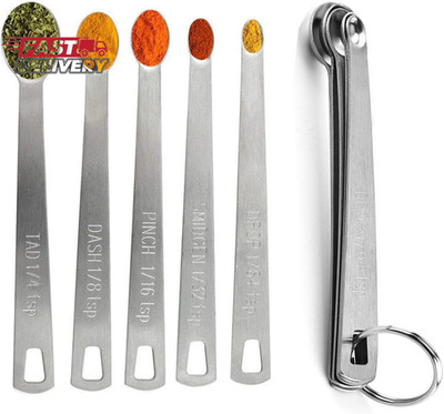 Measuring Spoons Set, Includes 1/4 Tsp, 1/8 Tsp, 1/16 Tsp, 1/32 Tsp, 1/64 Tsp, T