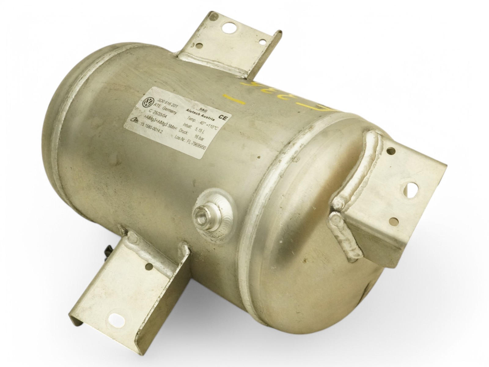 03-18 Bentley Continental GT Air Suspension Accumulator Tank Reservoir 3D0616201