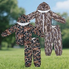 Toddler Girls  Boys Hunting Camouflage Zip Hooded Jacket With Jogger Outfit