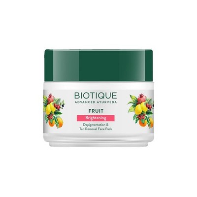 Biotique Fruit Brightening & Tan Removal Face Pack 75gm kostenloser Versand