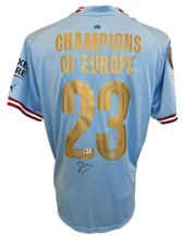 PEP GUARDIOLA SIGNED MAN CITY CHAMPIONS OF EUROPE SHIRT (ACG CERT AG17221)