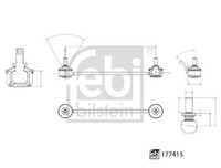 Febi Bilstein Stange/Strebe, Stabilisator 177415 FüR BMW