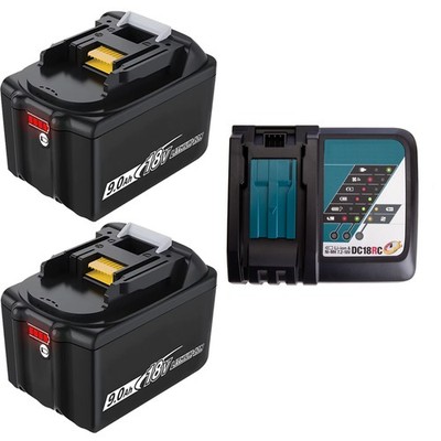 2X Akku & Ladegerä für for 5,0Ah 18V BL1860B BL1850B BL1830B BL1860B BL1890B