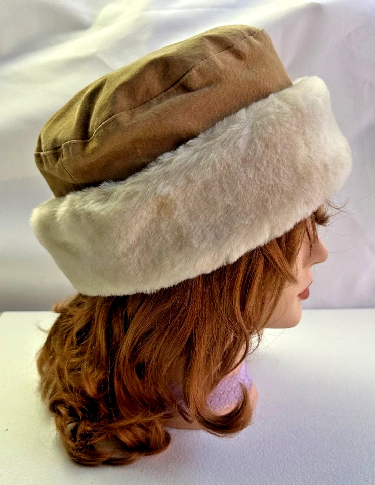 Wilson Gamuza Piel de Oveja Cubo Invierno Piel Sombrero XL Cuero Tostado Taupe Foto 4 de 4