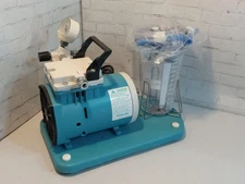 Medical Vacuum Suction Aspirator Pump Schuco 139 w/ New Canister & Patient Hoses